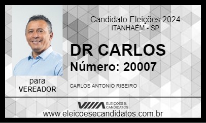 Candidato DR CARLOS 2024 - ITANHAÉM - Eleições