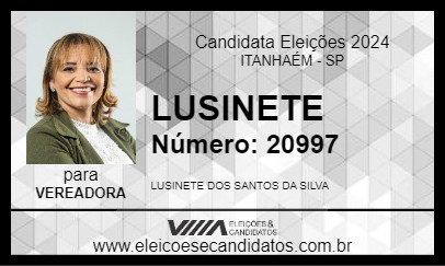 Candidato LUSINETE 2024 - ITANHAÉM - Eleições