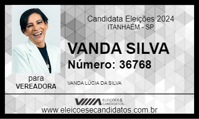 Candidato VANDA SILVA 2024 - ITANHAÉM - Eleições