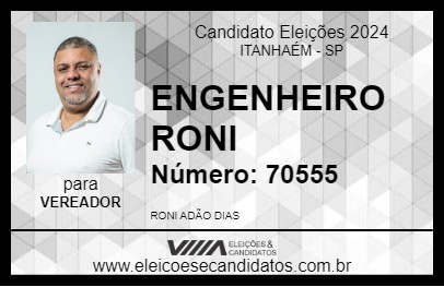 Candidato ENGENHEIRO RONI 2024 - ITANHAÉM - Eleições