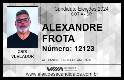 Candidato ALEXANDRE FROTA 2024 - COTIA - Eleições