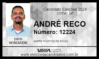 Candidato ANDRÉ RECO 2024 - COTIA - Eleições