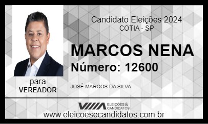 Candidato MARCOS NENA 2024 - COTIA - Eleições