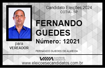 Candidato FERNANDO GUEDES 2024 - COTIA - Eleições