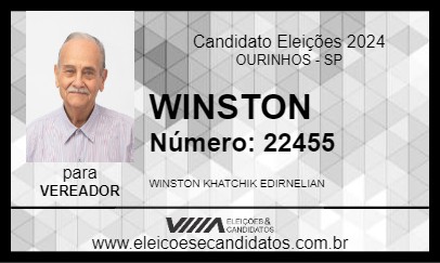 Candidato WINSTON 2024 - OURINHOS - Eleições