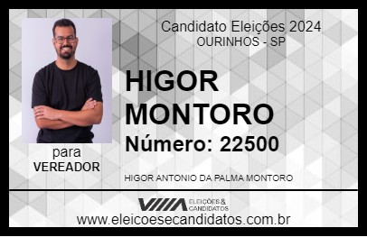 Candidato HIGOR MONTORO 2024 - OURINHOS - Eleições