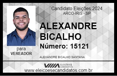 Candidato ALEXANDRE BICALHO 2024 - ARCO-ÍRIS - Eleições