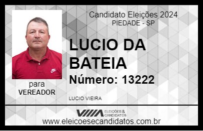 Candidato LUCIO DA BATEIA 2024 - PIEDADE - Eleições