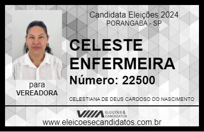 Candidato CELESTE 2024 - PORANGABA - Eleições