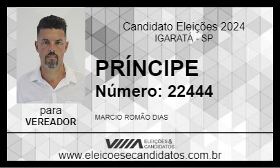 Candidato PRÍNCIPE 2024 - IGARATÁ - Eleições