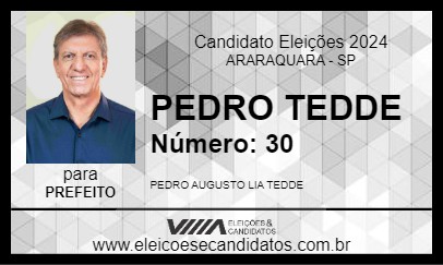 Candidato PEDRO TEDDE 2024 - ARARAQUARA - Eleições