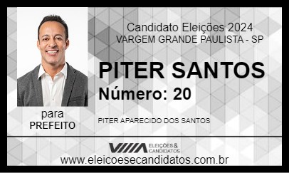 Candidato PITER SANTOS 2024 - VARGEM GRANDE PAULISTA - Eleições