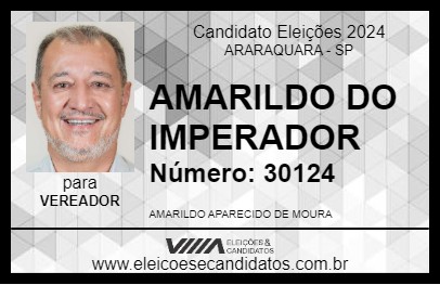 Candidato AMARILDO DO IMPERADOR 2024 - ARARAQUARA - Eleições