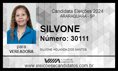 Candidato SILVONE 2024 - ARARAQUARA - Eleições