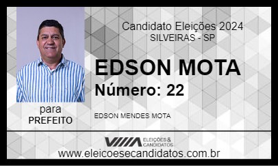 Candidato EDSON MOTA 2024 - SILVEIRAS - Eleições