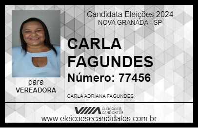 Candidato CARLA FAGUNDES 2024 - NOVA GRANADA - Eleições