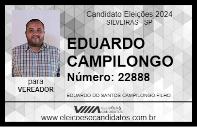 Candidato EDUARDO CAMPILONGO 2024 - SILVEIRAS - Eleições