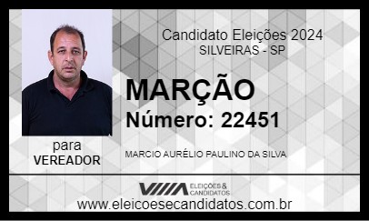 Candidato MARÇÃO 2024 - SILVEIRAS - Eleições