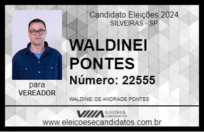 Candidato WALDINEI PONTES 2024 - SILVEIRAS - Eleições