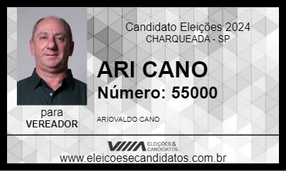 Candidato ARI CANO 2024 - CHARQUEADA - Eleições