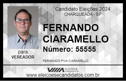 Candidato FERNANDO CIARAMELLO 2024 - CHARQUEADA - Eleições