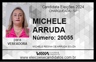 Candidato MICHELE ARRUDA 2024 - CHARQUEADA - Eleições