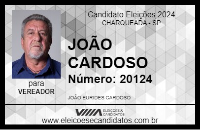 Candidato JOÃO CARDOSO 2024 - CHARQUEADA - Eleições