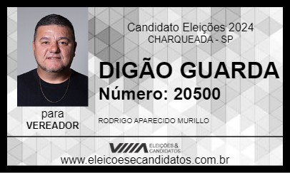 Candidato DIGÃO GUARDA 2024 - CHARQUEADA - Eleições