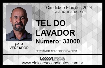 Candidato TEL DO LAVADOR 2024 - CHARQUEADA - Eleições