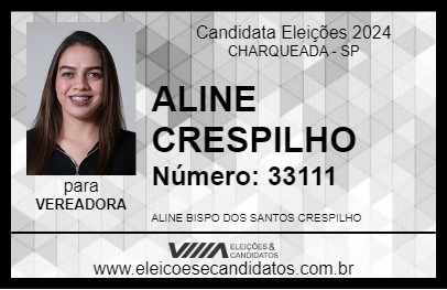 Candidato ALINE CRESPILHO 2024 - CHARQUEADA - Eleições