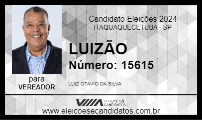 Candidato LUIZÃO 2024 - ITAQUAQUECETUBA - Eleições