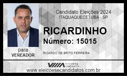 Candidato RICARDINHO 2024 - ITAQUAQUECETUBA - Eleições