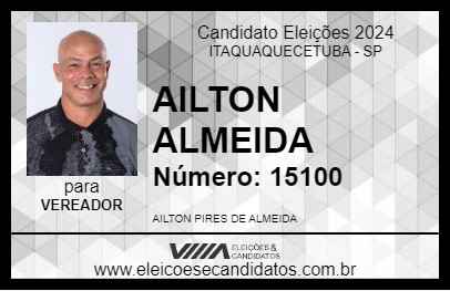 Candidato AILTON ALMEIDA 2024 - ITAQUAQUECETUBA - Eleições