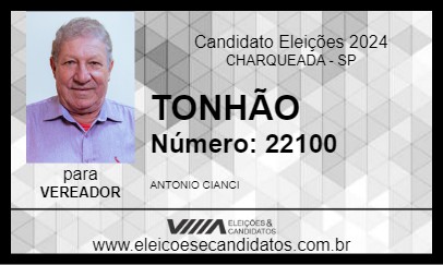 Candidato TONHÃO 2024 - CHARQUEADA - Eleições