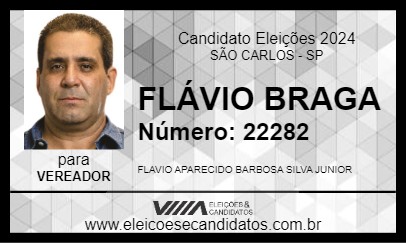 Candidato FLÁVIO BRAGA 2024 - SÃO CARLOS - Eleições