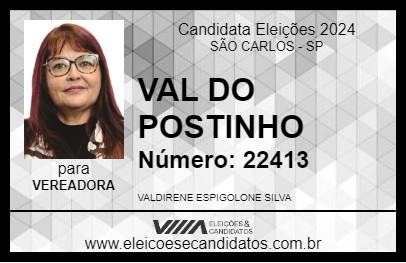 Candidato VAL DO POSTINHO 2024 - SÃO CARLOS - Eleições