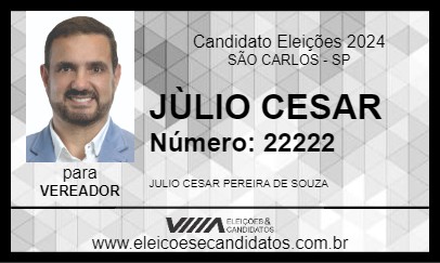 Candidato JÚLIO CESAR 2024 - SÃO CARLOS - Eleições