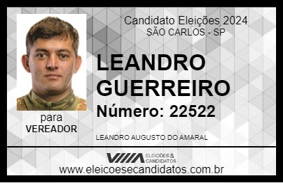 Candidato LEANDRO GUERREIRO 2024 - SÃO CARLOS - Eleições