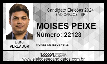 Candidato MOYSES PEIXE 2024 - SÃO CARLOS - Eleições