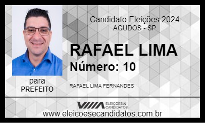 Candidato RAFAEL LIMA 2024 - AGUDOS - Eleições