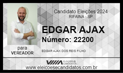 Candidato EDGAR AJAX 2024 - RIFAINA - Eleições