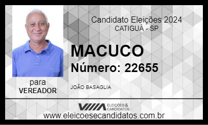 Candidato MACUCO 2024 - CATIGUÁ - Eleições