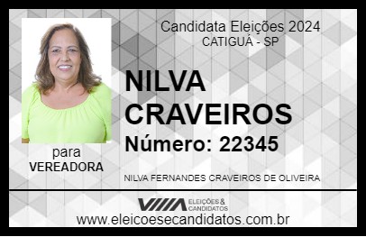 Candidato NILVA CRAVEIROS 2024 - CATIGUÁ - Eleições