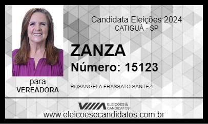 Candidato ZANZA 2024 - CATIGUÁ - Eleições