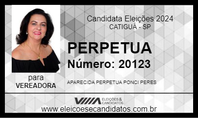 Candidato PERPETUA 2024 - CATIGUÁ - Eleições