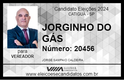 Candidato JORGINHO DO GÁS 2024 - CATIGUÁ - Eleições