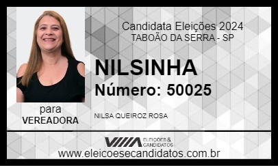 Candidato NILSINHA 2024 - TABOÃO DA SERRA - Eleições