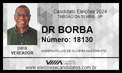 Candidato DR BORBA 2024 - TABOÃO DA SERRA - Eleições