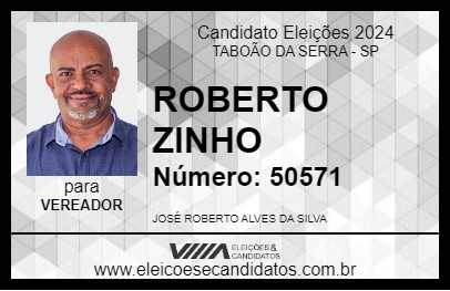 Candidato ROBERTO ZINHO 2024 - TABOÃO DA SERRA - Eleições