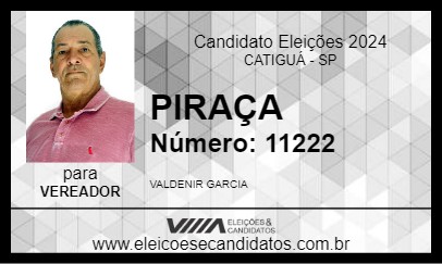 Candidato PIRAÇA 2024 - CATIGUÁ - Eleições